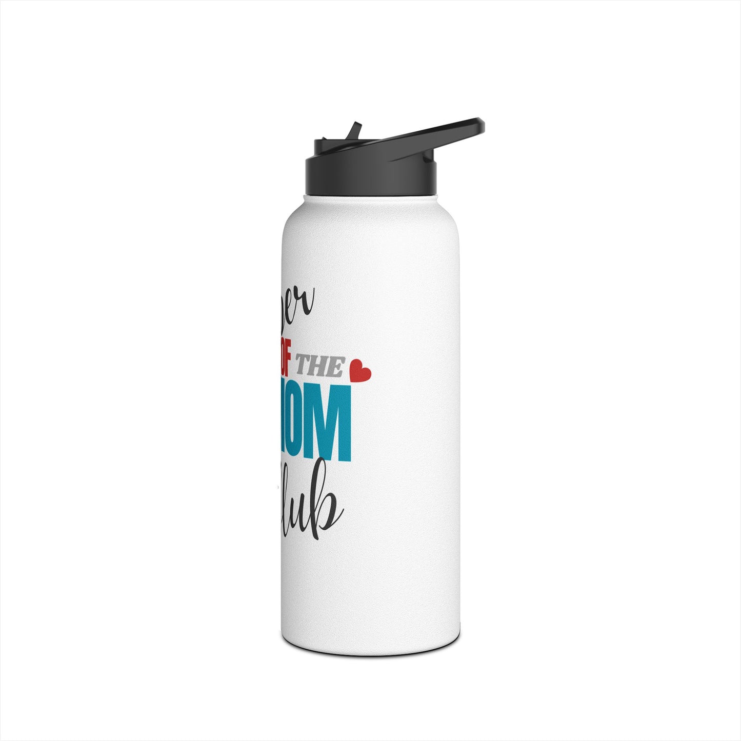 Member of the Mom Club Stainless Steel Water Bottle — Floral Mom Gift
