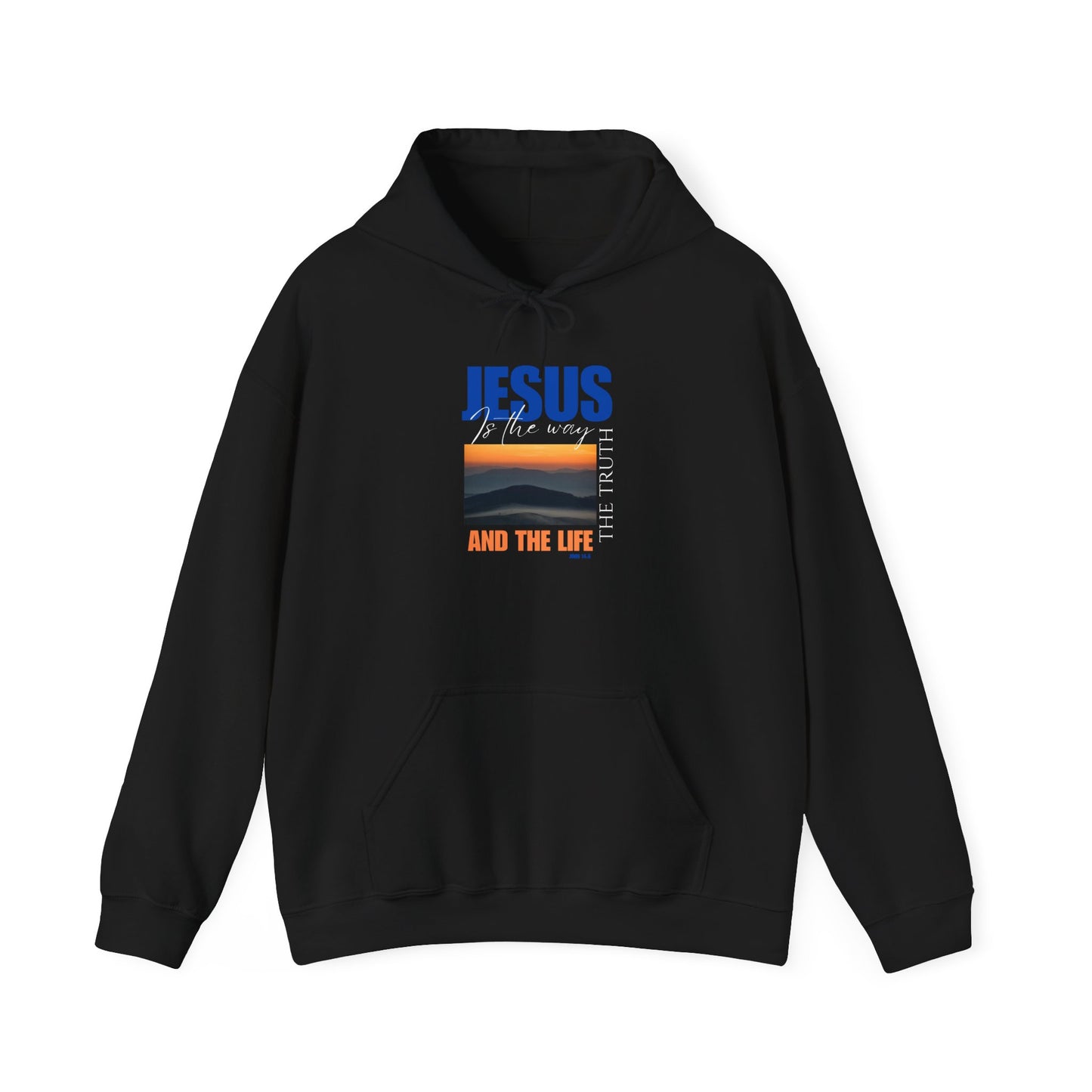 Faith-Inspired Unisex Hoodie: Jesus, The Way, The Truth, The Life