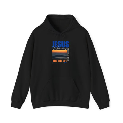 Faith-Inspired Unisex Hoodie: Jesus, The Way, The Truth, The Life