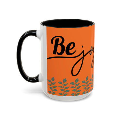 Be Joyful Accent Coffee Mug - Perfect for Daily Inspiration