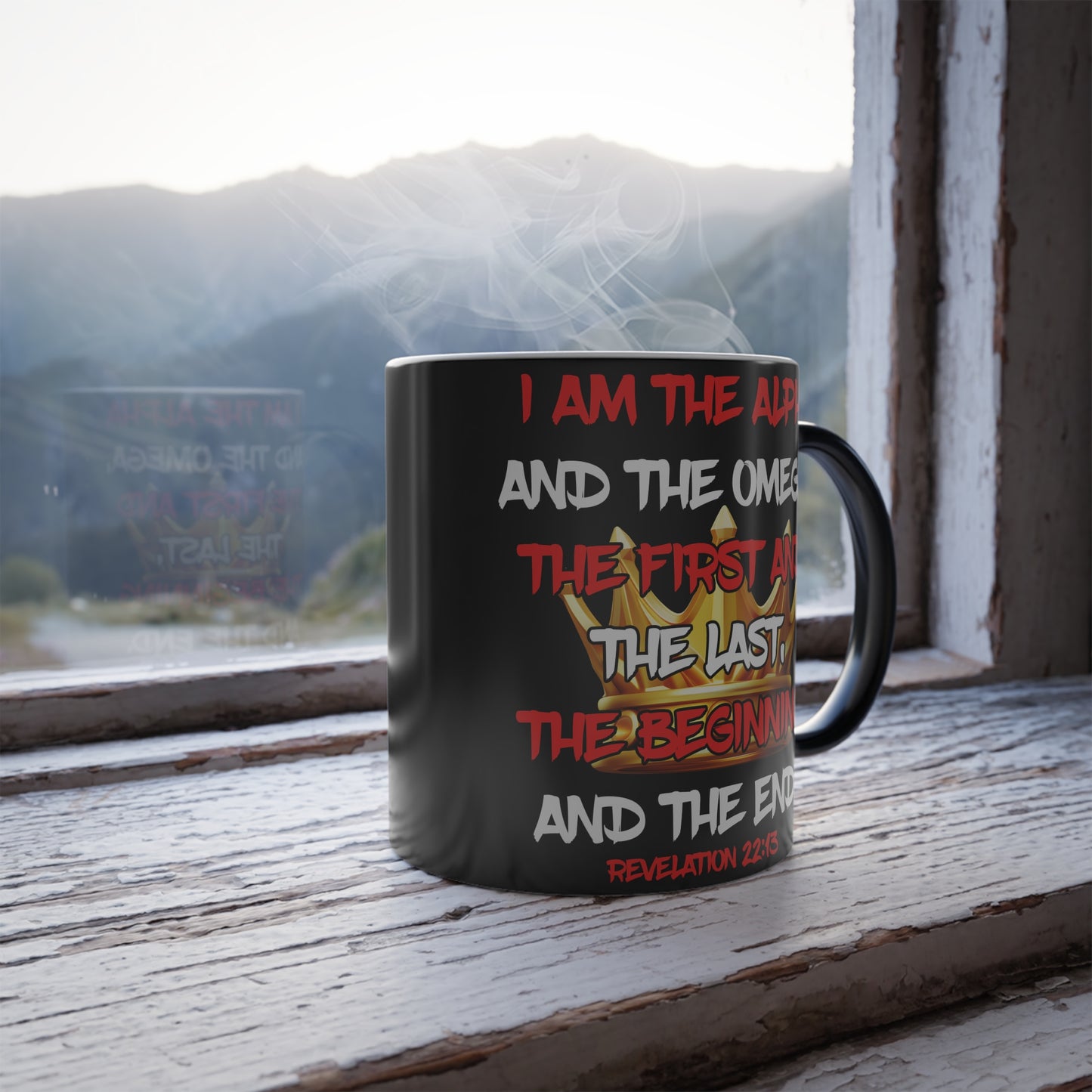 I Am The Alpha Inspirational Color Morphing Mug - Faith-Based Design, 11oz
