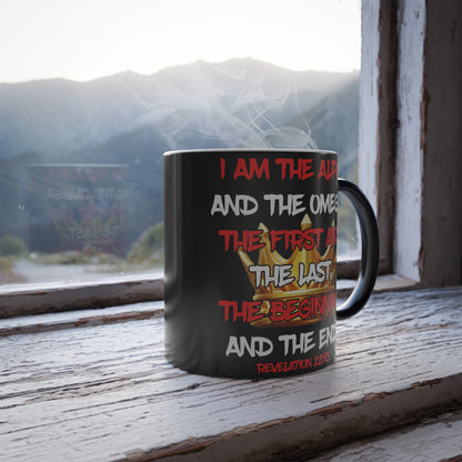 I Am The Alpha Inspirational Color Morphing Mug - Faith-Based Design, 11oz