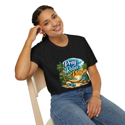 Pray, Relax & Play Beach T-Shirt