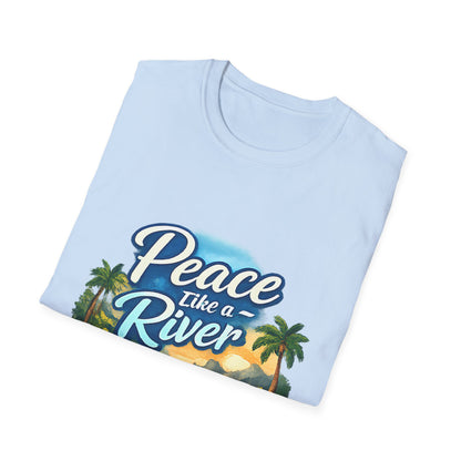 Peace Like a River T‑Shirt — Scenic River Prayer Tee