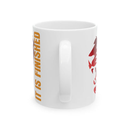 Inspirational Ceramic Mug - "It's Finished" - Perfect Gift for Coffee Lovers and Motivational Moments