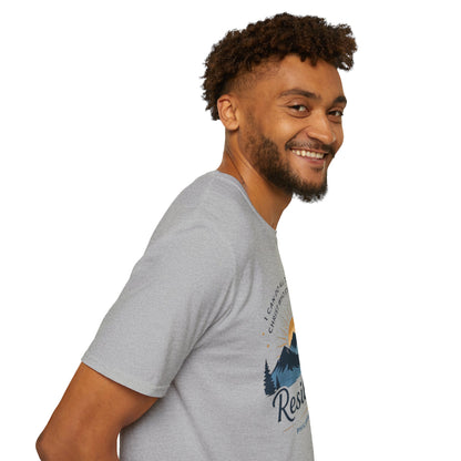 Resilience Mountain T‑Shirt — "I Can Do All Things Through Christ" Inspirational Christian Tee