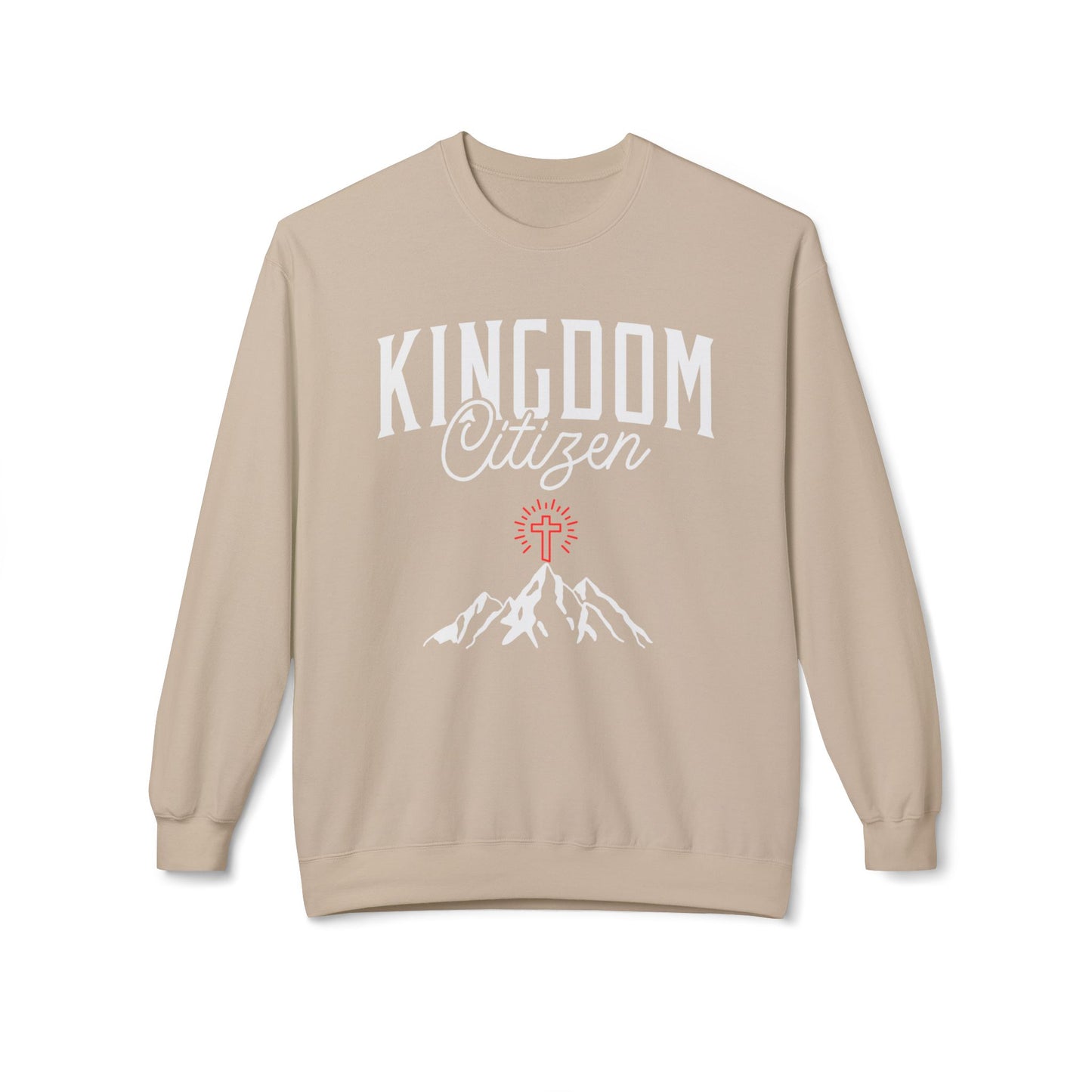 Kingdom Citizen Crewneck Sweatshirt — Faith Mountain Graphic