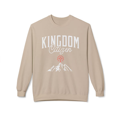 Kingdom Citizen Crewneck Sweatshirt — Faith Mountain Graphic