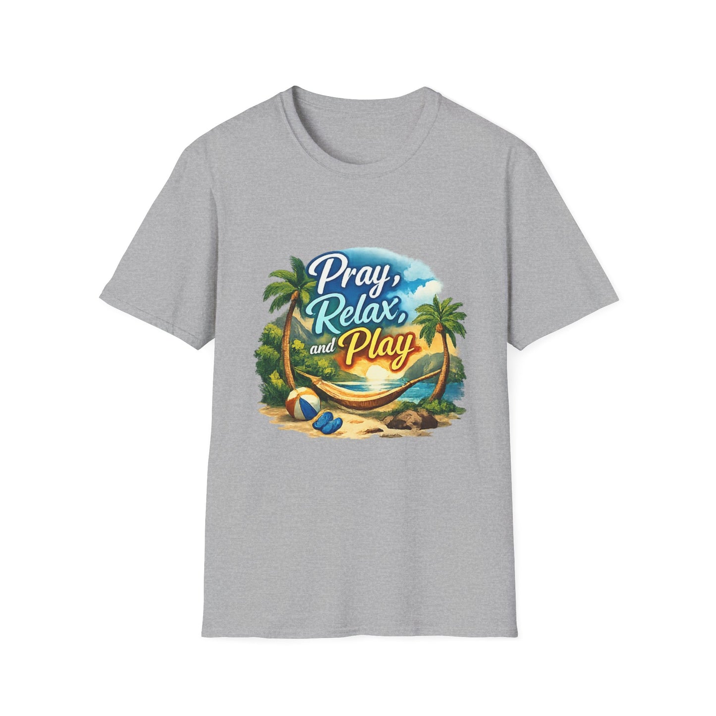 Pray, Relax & Play Beach T-Shirt