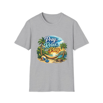Pray, Relax & Play Beach T-Shirt
