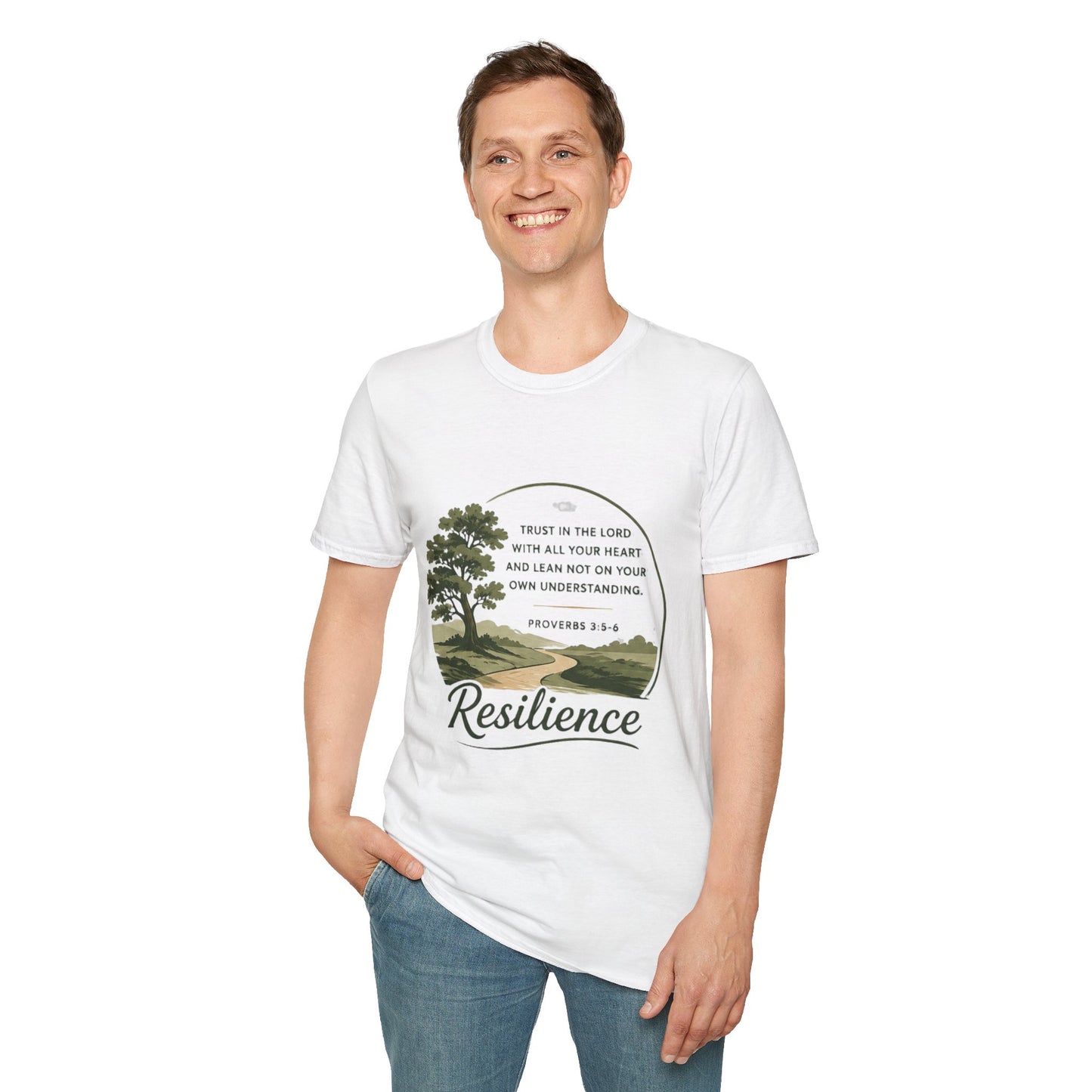Resilience Bible Verse T‑Shirt — Proverbs 3:5-6 Inspirational Faith Tee