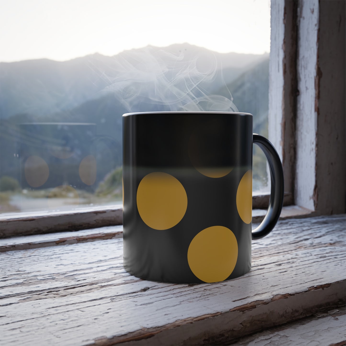 Color Morphing Mug - 11oz Polka Dot Design for Cozy Moments