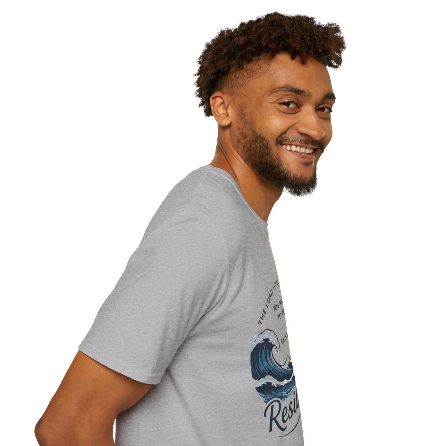 Resilience T-Shirt — "The Lord Will Fight for You" Exodus 14:14 Christian Tee