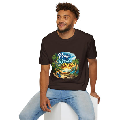 Pray, Relax & Play Beach T-Shirt