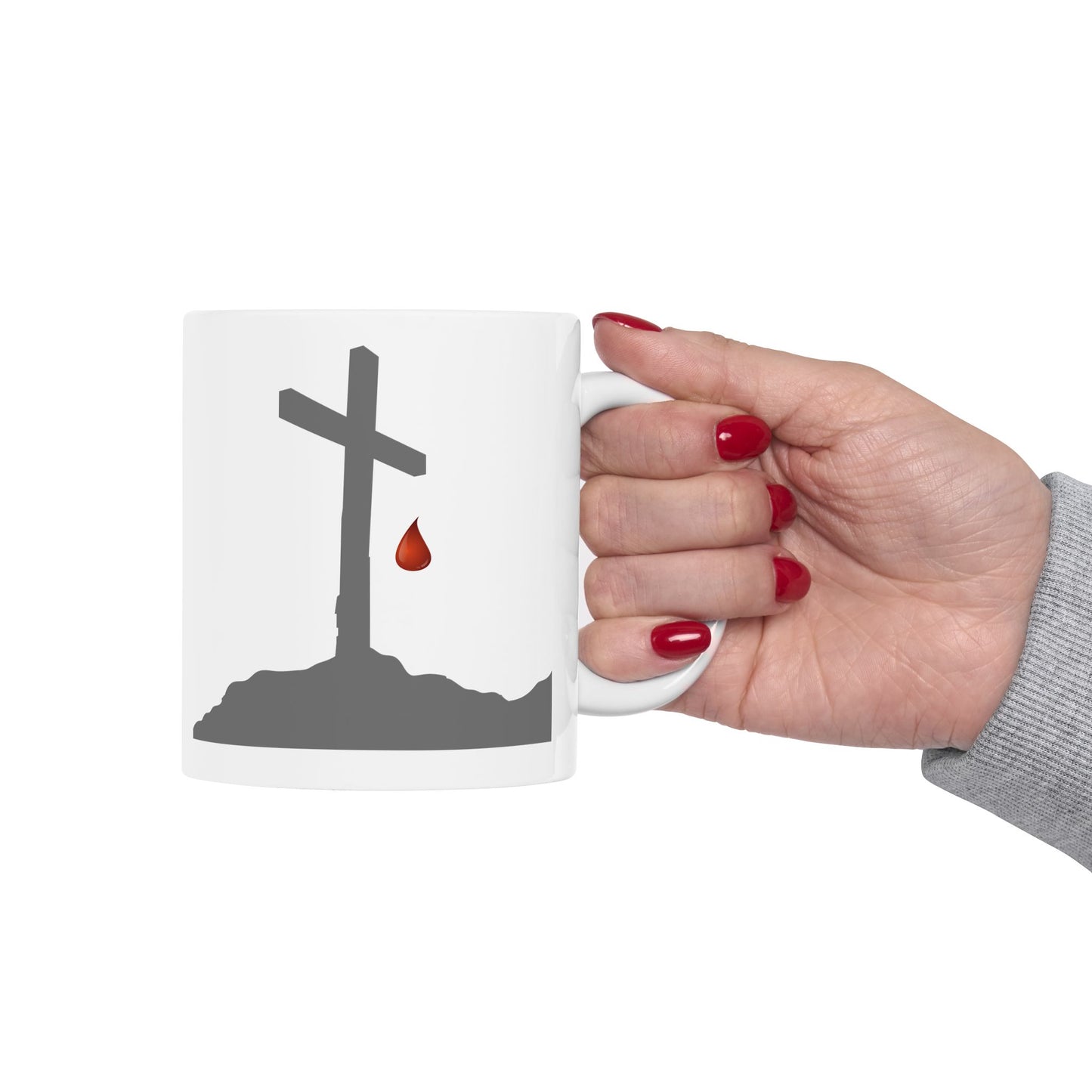 ' The Blood' Artistic Ceramic Mug - Unique Design for Coffee Lovers