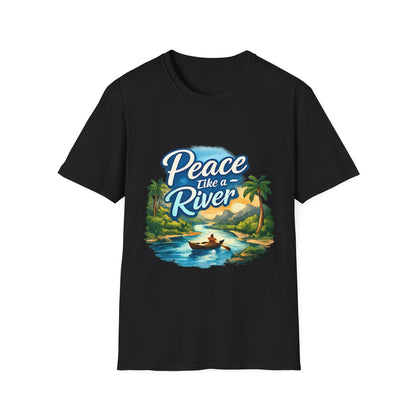 Peace Like a River T‑Shirt — Scenic River Prayer Tee
