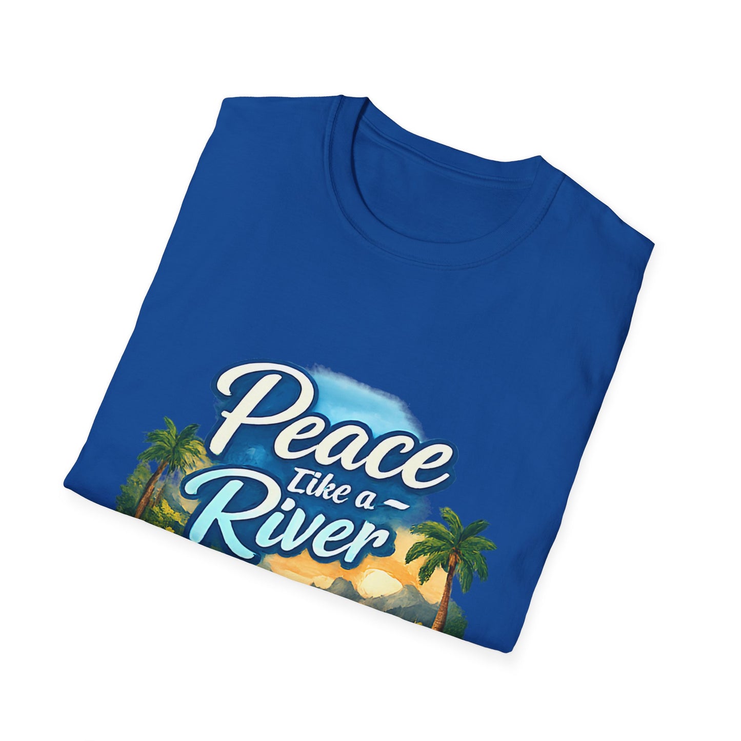 Peace Like a River T‑Shirt — Scenic River Prayer Tee