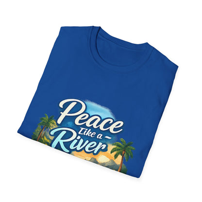 Peace Like a River T‑Shirt — Scenic River Prayer Tee