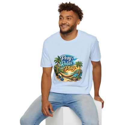 Pray, Relax & Play Beach T-Shirt