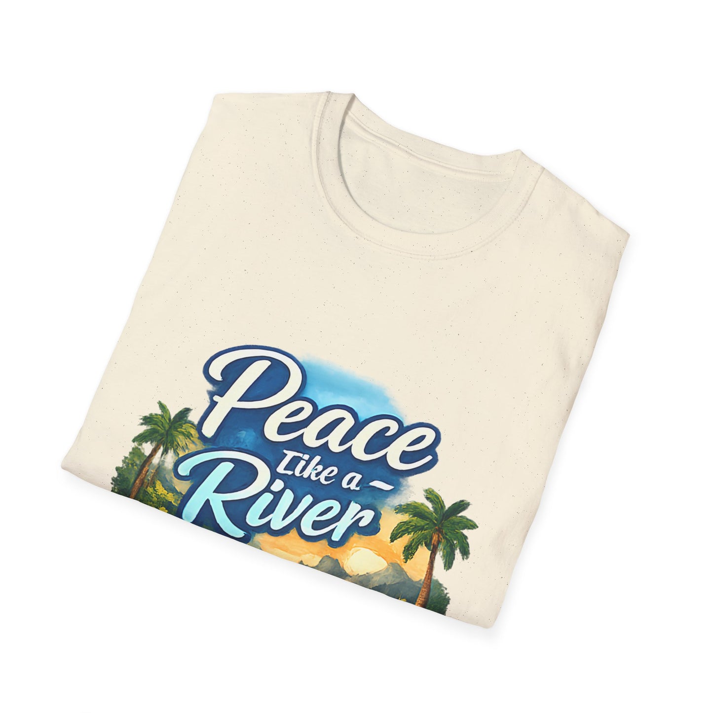 Peace Like a River T‑Shirt — Scenic River Prayer Tee