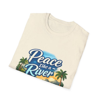 Peace Like a River T‑Shirt — Scenic River Prayer Tee