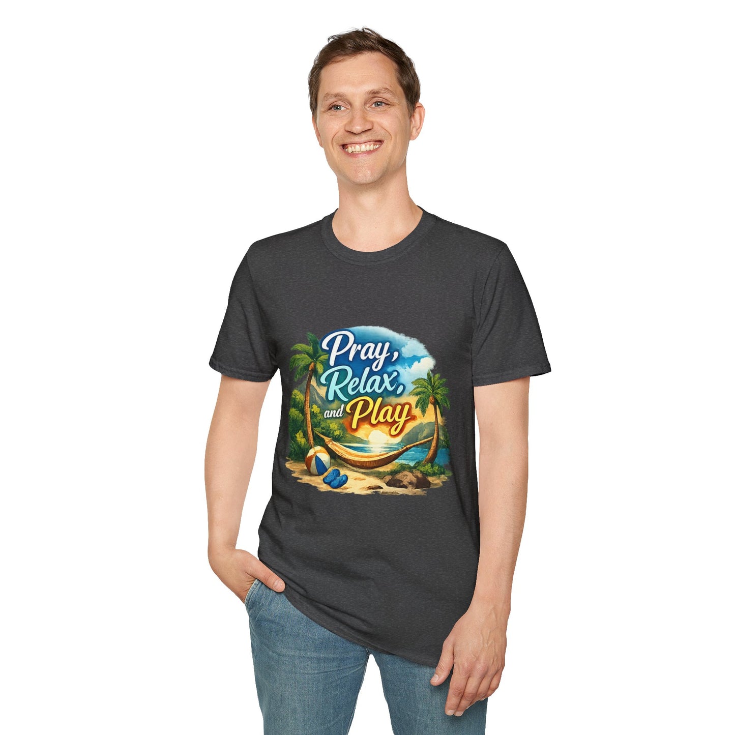 Pray, Relax & Play Beach T-Shirt