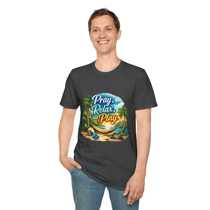 Pray, Relax & Play Beach T-Shirt