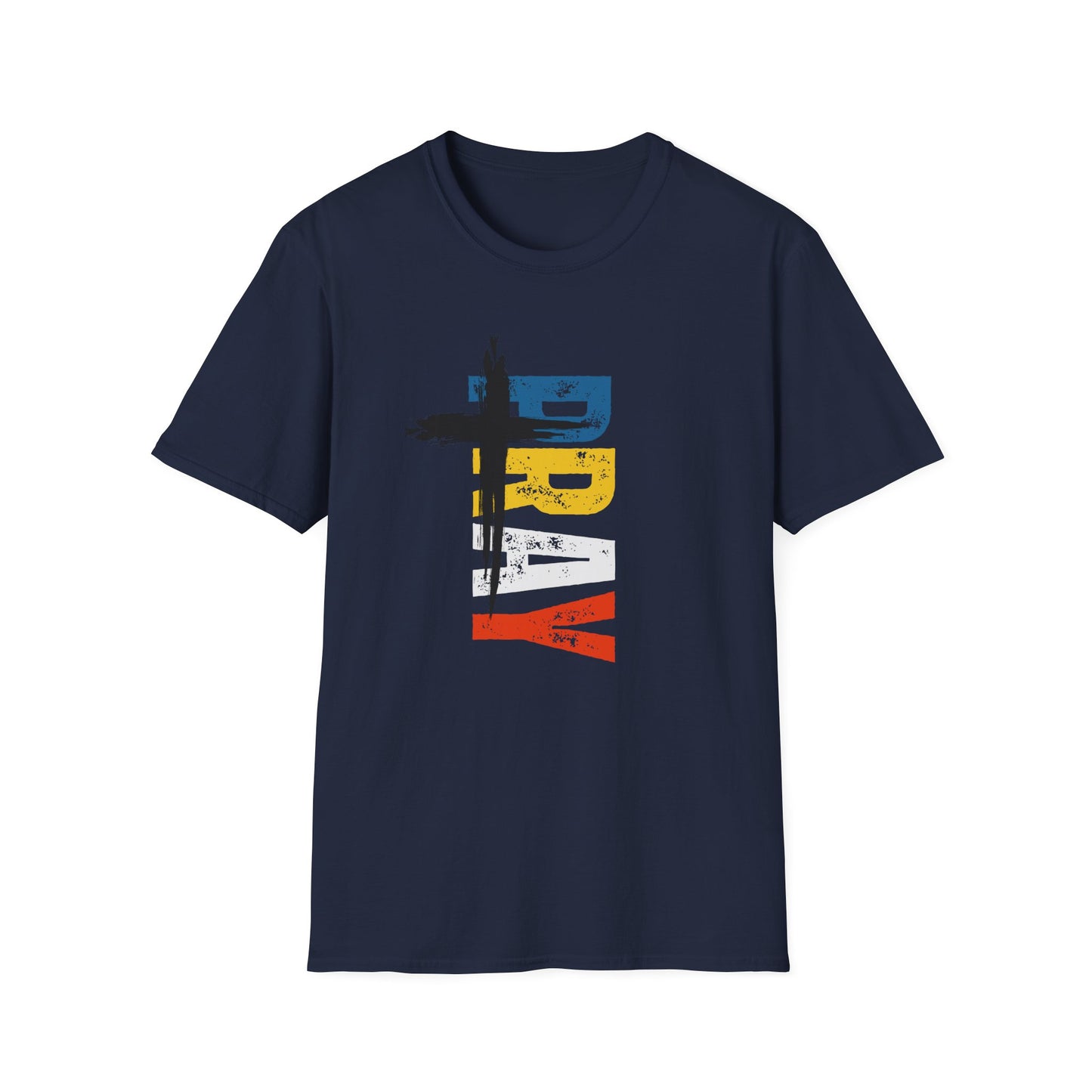 Pray Colorful T-Shirt — Religious Faith Graphic Tee