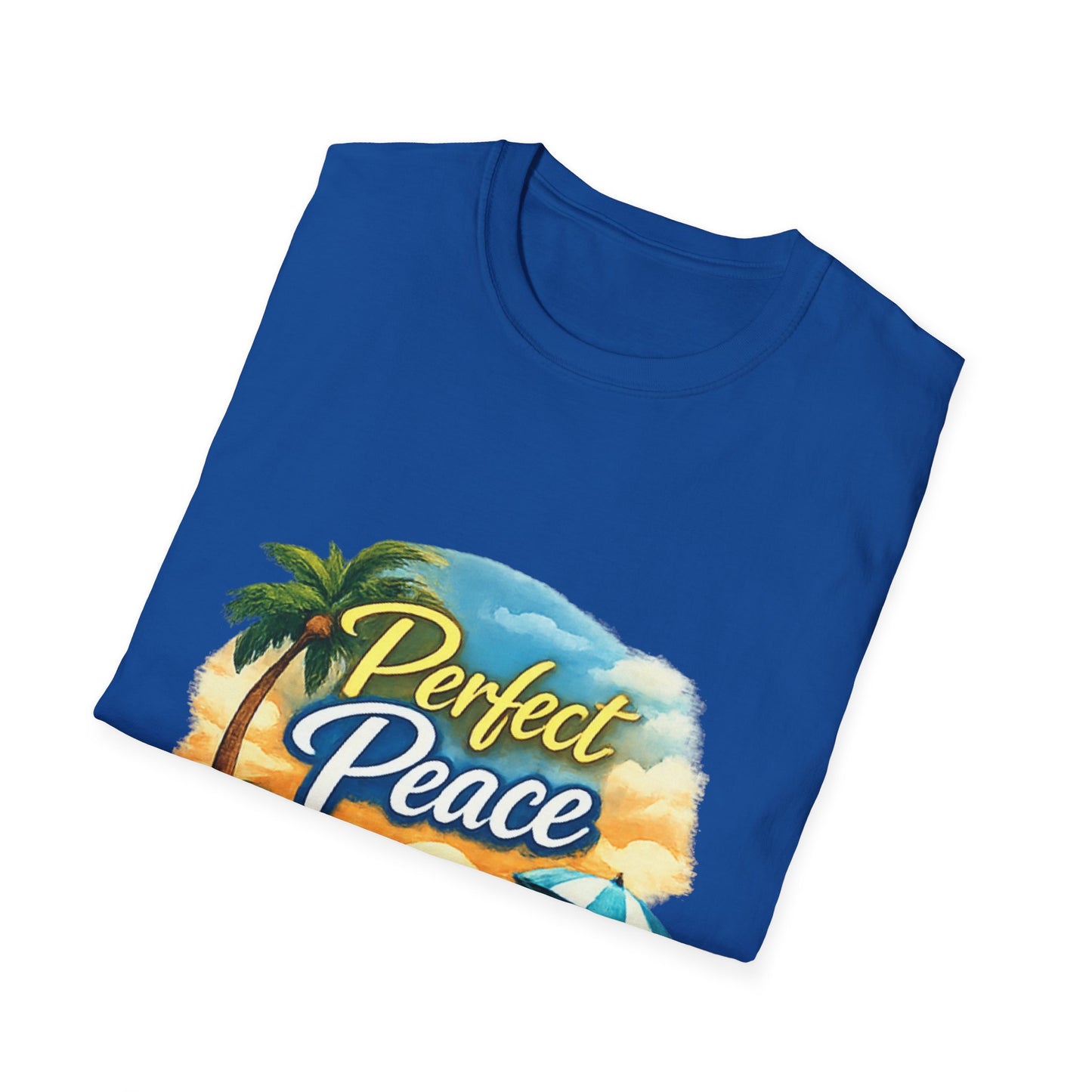 Perfect Peace Beach T-Shirt — Tropical Palm Sunset Graphic Tee