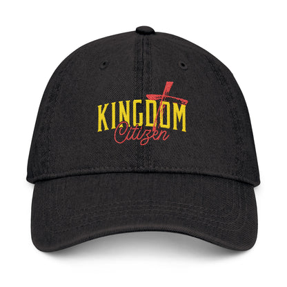 Kingdom Citizen Embroidered Denim Hat - Stylish Faith-Based Accessory