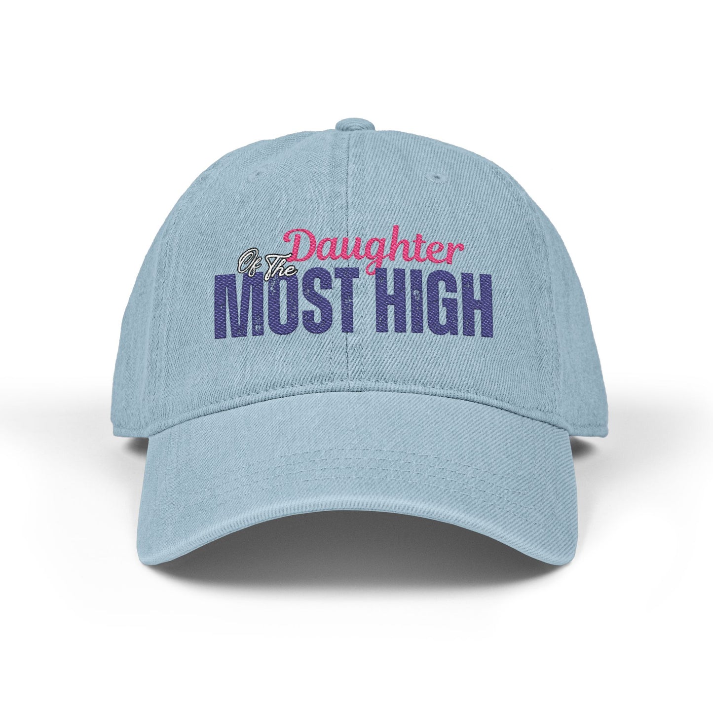Embroidered Denim Hat - Daughter of the Most High