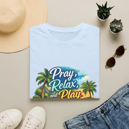 Pray, Relax & Play Beach T-Shirt