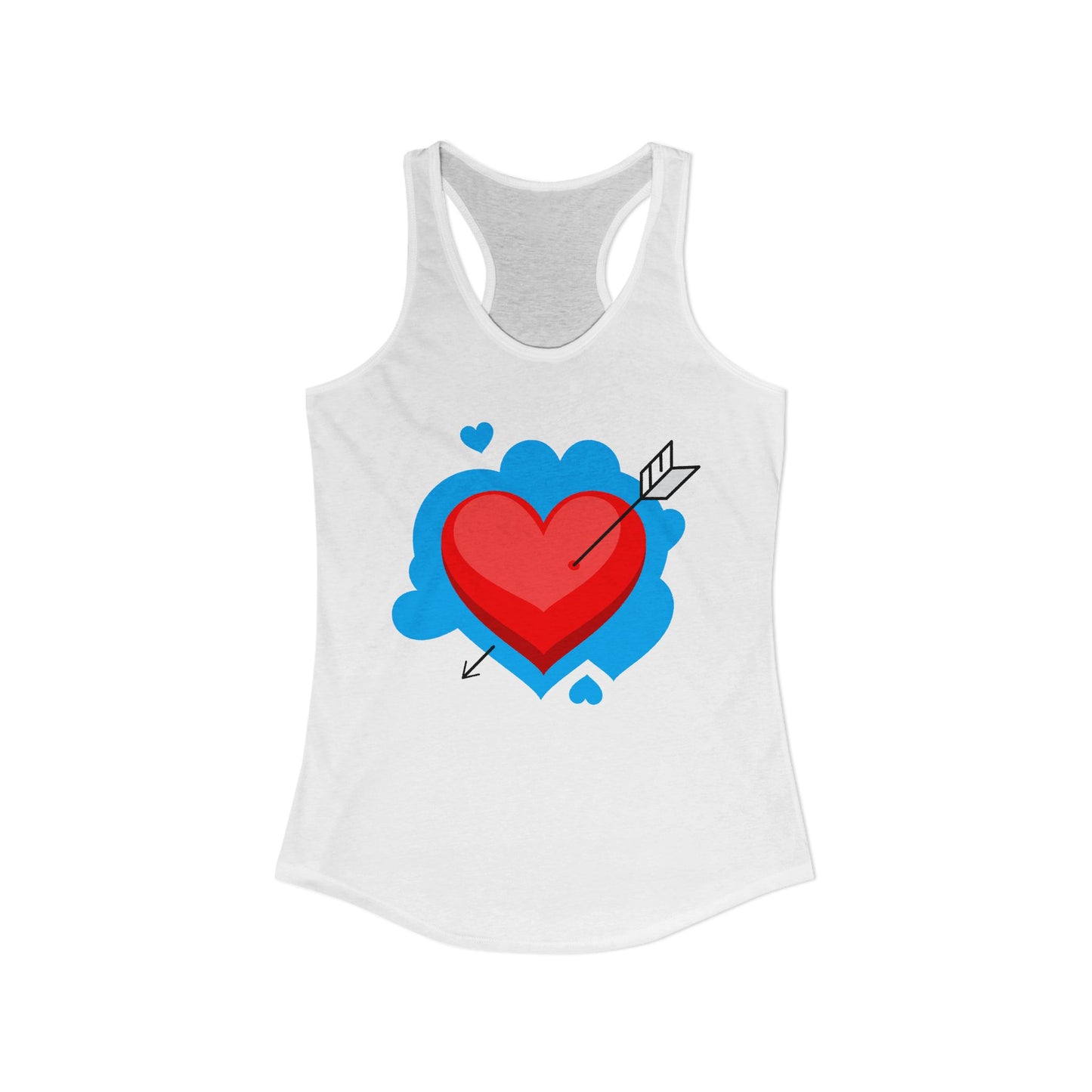 Valentine's Day Heart Racerback Tank for Women