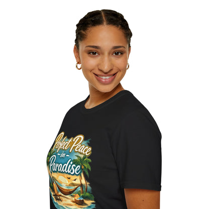 Perfect Peace in Paradise T-Shirt — Tropical Beach Graphic Tee
