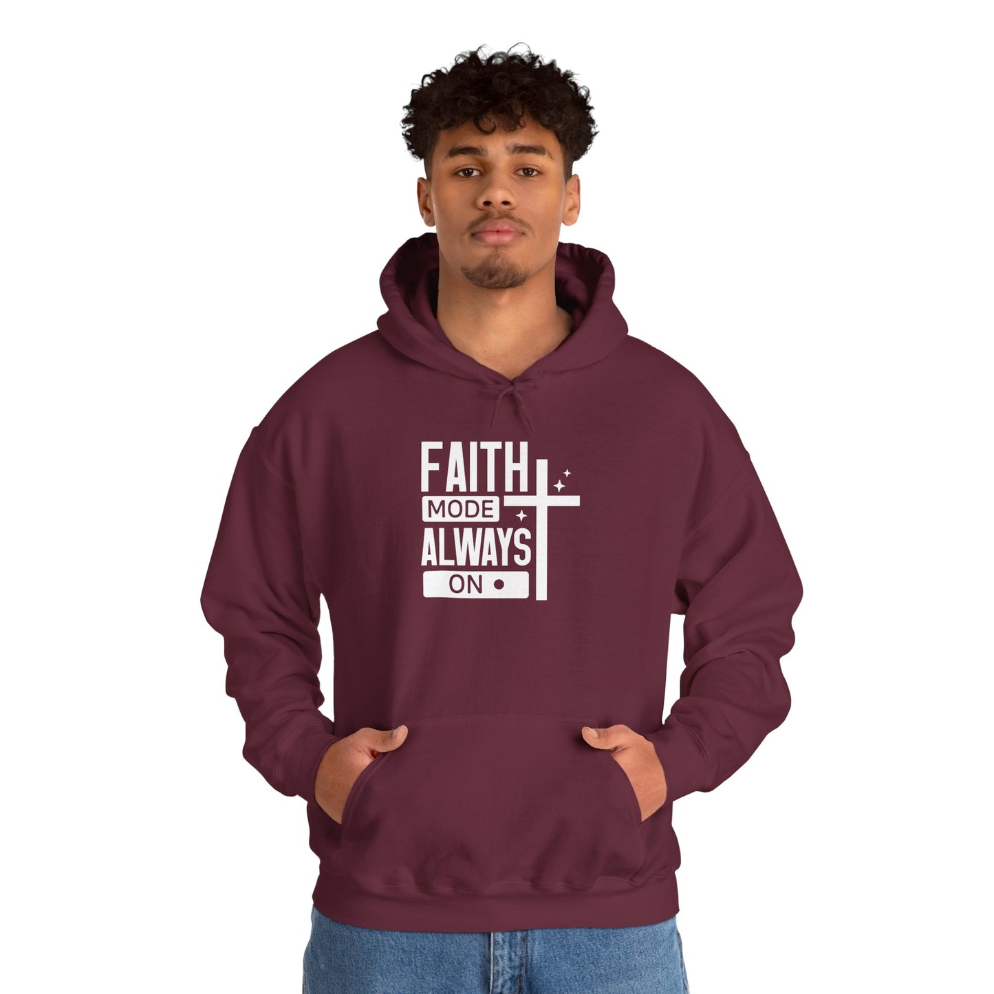 Faith Mode Hooded Sweatshirt - Unisex Heavy Blend™