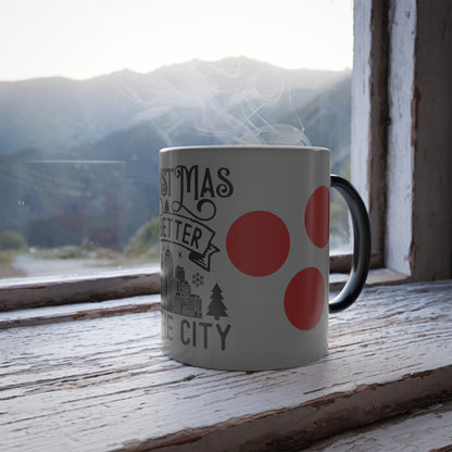 Christmas Is Better in the City Color-Changing Mug — 11oz Holiday Coffee Cup