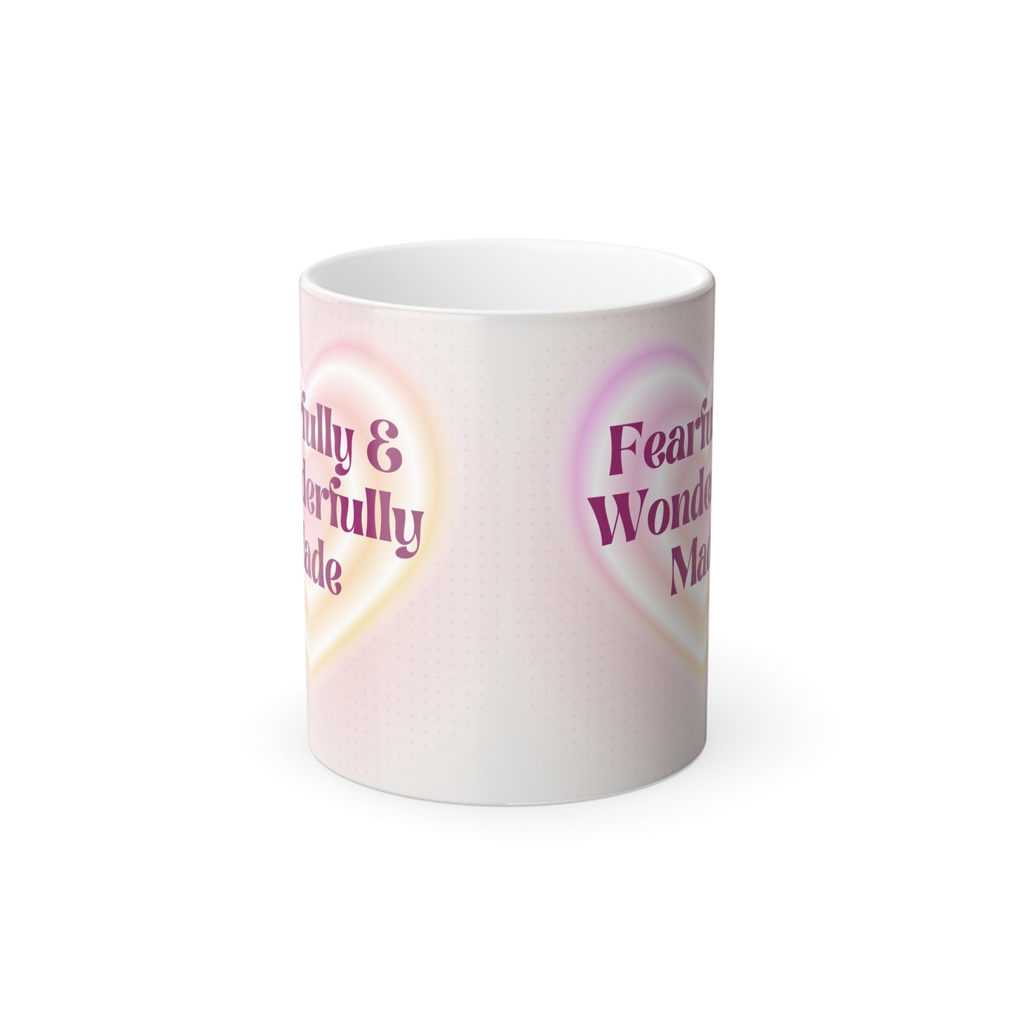 Fearfully & Wonderfully Made Color Morphing Mug - Inspirational 11oz Coffee Cup