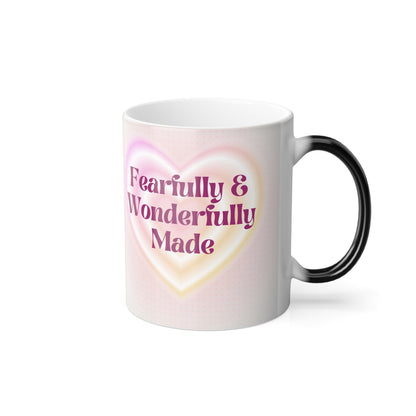 Fearfully & Wonderfully Made Color Morphing Mug - Inspirational 11oz Coffee Cup
