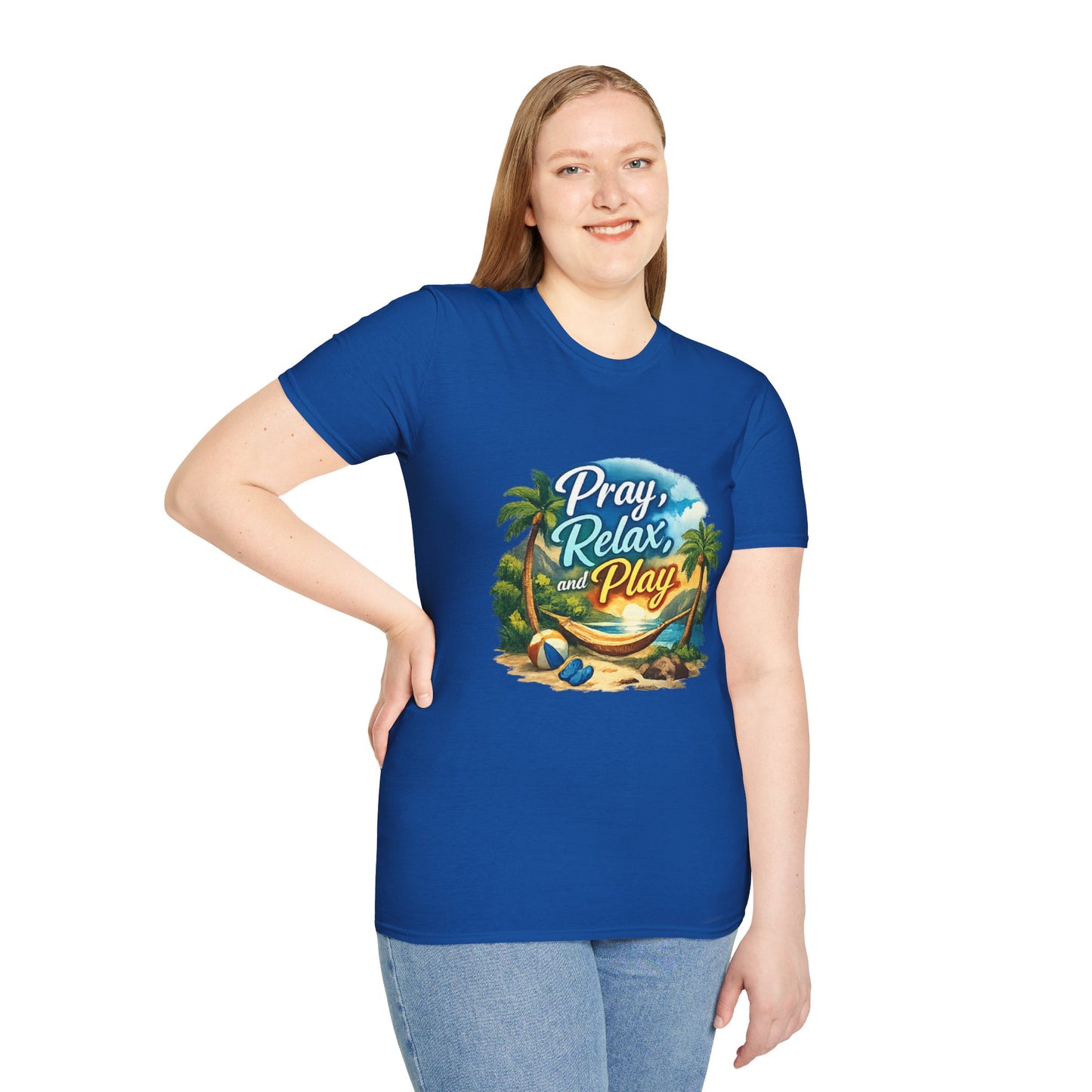 Pray, Relax & Play Beach T-Shirt