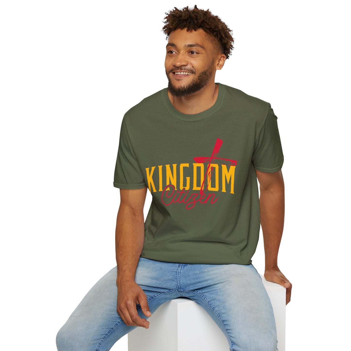 Kingdom Citizen Unisex Softstyle T-Shirt - Faith-Inspired Graphic Tee