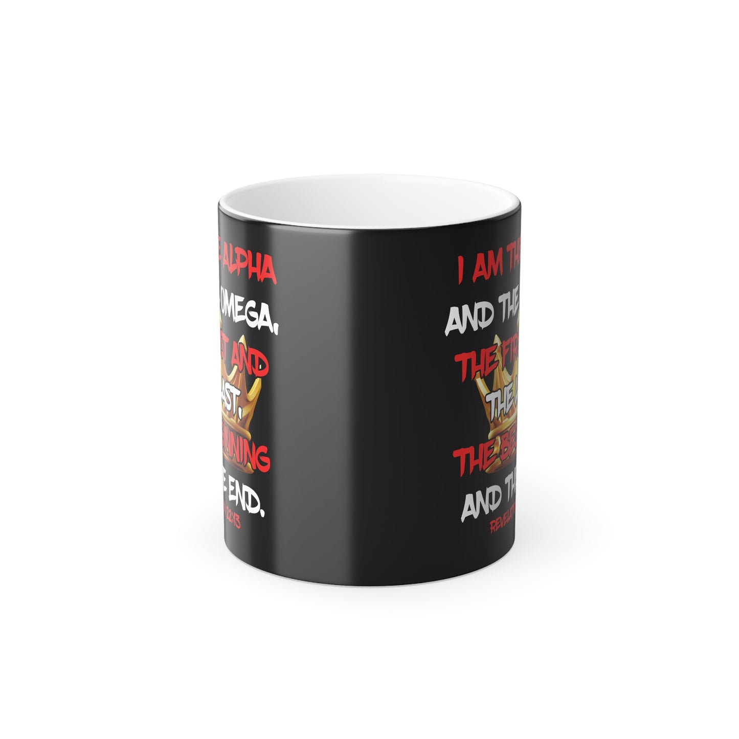I Am The Alpha Inspirational Color Morphing Mug - Faith-Based Design, 11oz