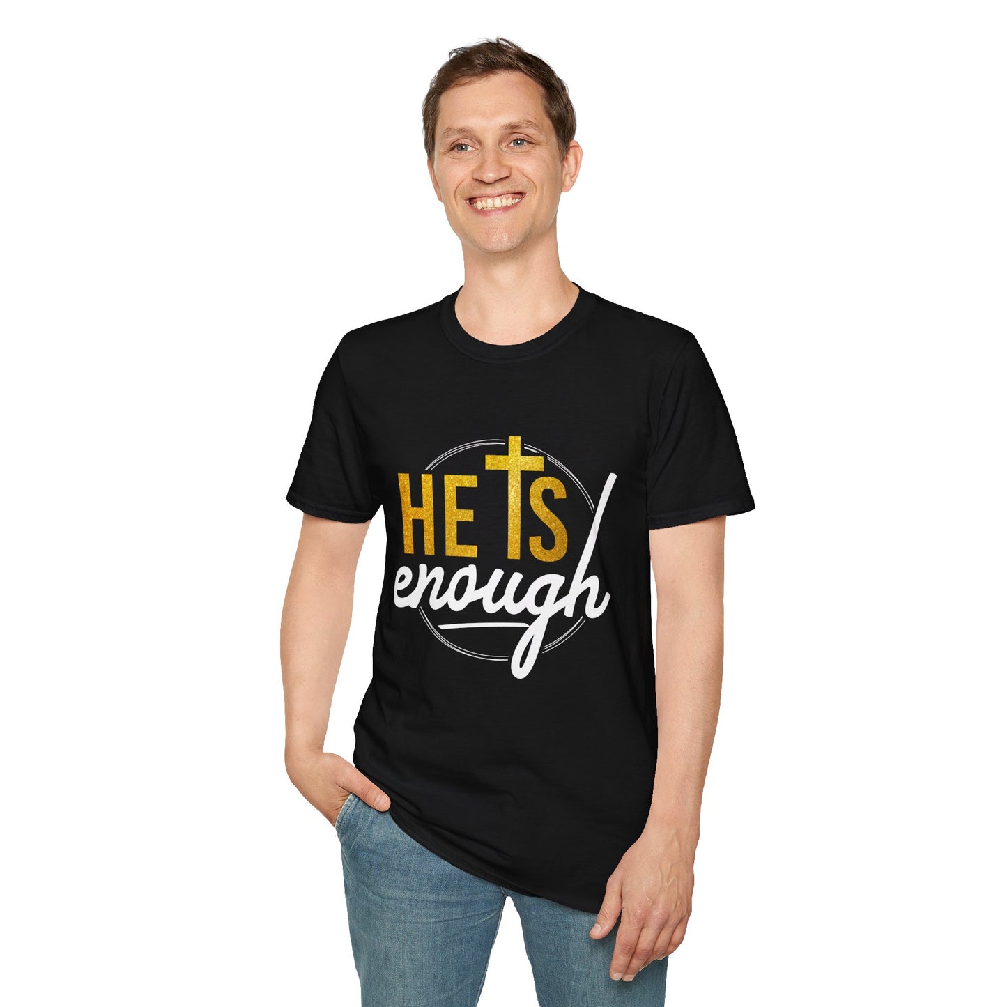 He Is Enough Unisex Softstyle T-Shirt