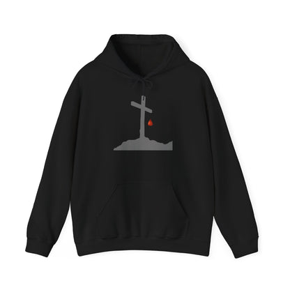 Faith-Inspired Unisex Hoodie with Cross Design