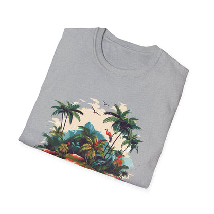 Tropical Peace T-Shirt, Casual Tee, Summer Vibes Shirt, Relaxing Island Top, Perfect for Vacations, Gifts for Beach Lovers