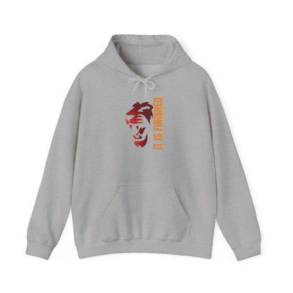 Bold Lion Hoodie - 'It Is Finished' Statement Sweatshirt