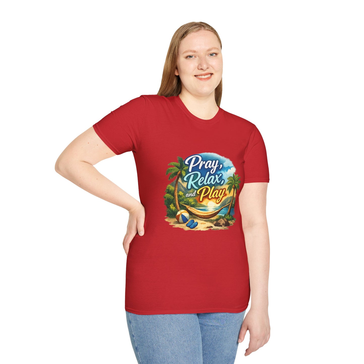 Pray, Relax & Play Beach T-Shirt