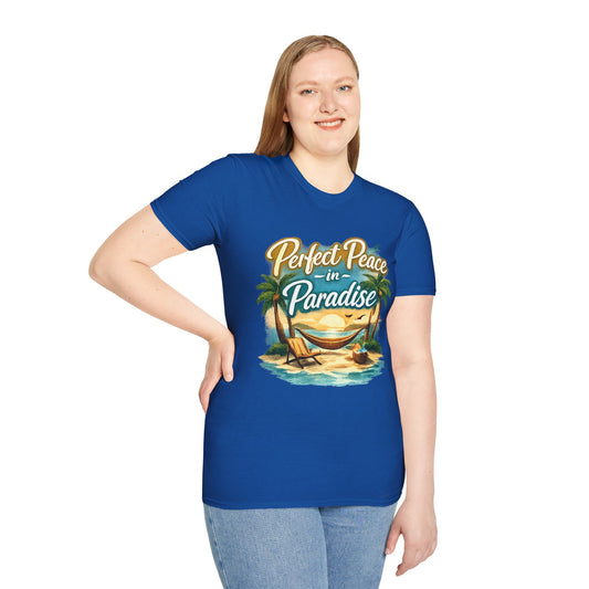 Perfect Peace in Paradise T-Shirt — Tropical Beach Graphic Tee