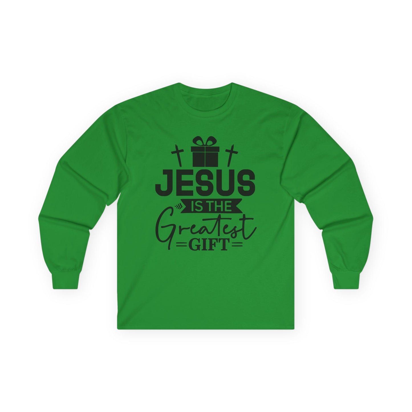Jesus Is the Greatest Gift Long Sleeve Tee — Christian Christmas Shirt