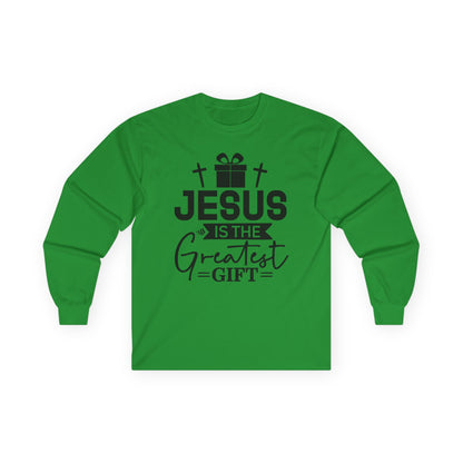 Jesus Is the Greatest Gift Long Sleeve Tee — Christian Christmas Shirt