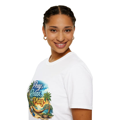 Pray, Relax & Play Beach T-Shirt